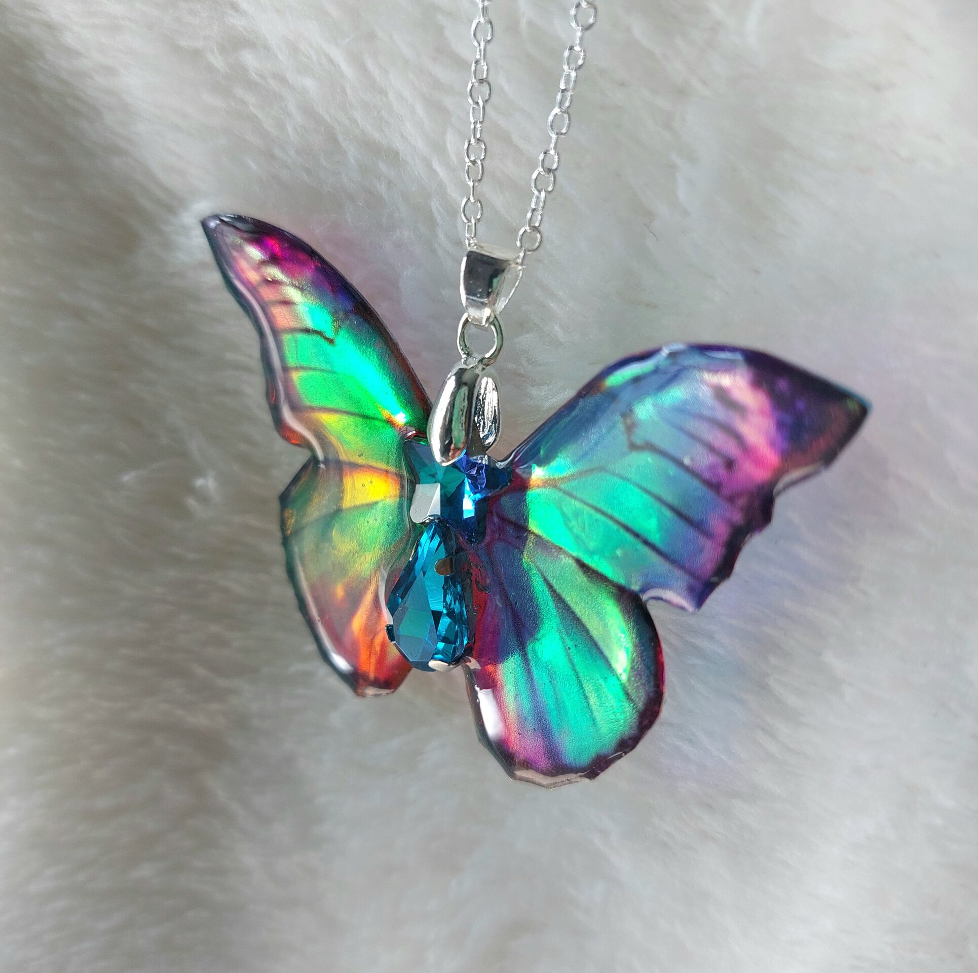 Colgante mariposa arcoiris - 2